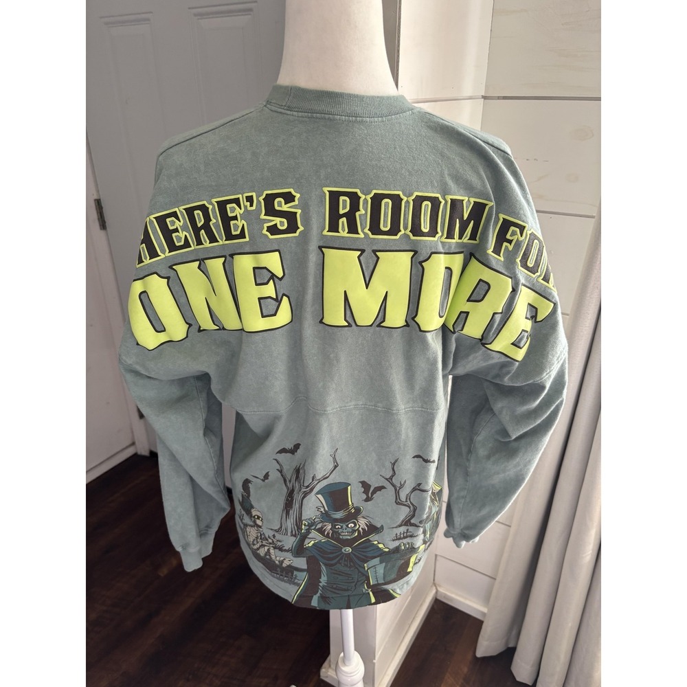 Disney Haunted Mansion Spirit‎ Jersey Shirt Womens XS Green Room For One More